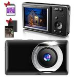 Digital Camera,Nolansend 2.7K/50MP Autofocus Vlogging Camera with 32G Memory Card 16X Digital Zoom,Powerful Cameras for Photography with 2 Batteries for Teens,Kids,Beginners