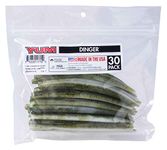 Yum Lures 5 Dinger Black, Watermelon Pearl, Pack of 30