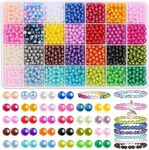 2240Pcs Colored Pearl Beads in 28 C