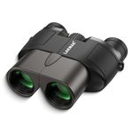 LAKWAR Compact Binoculars for Adults and Kids, 10x25 Binoculars High Power with FMC and BAK4 Prism, Small Binoculars for Bird Watching, Travel, Concert, Sports (Black)