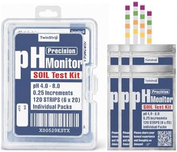 TwinStrip Soil pH Test Kit, 4.0-8.0, 0.25 Increments, Quad-Pad, 120 Count | Hydrangea color care, Garden soil, Herb Vegetables Flowers Lawns, Gardening Dirt, Yard Compost, Outdoor and Indoor Plants