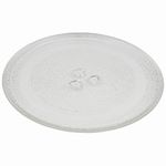 9.6" / 24.5cm Microwave Glass Plate - Microwave Glass Turntable Plate Replacement for Small Microwaves Compatible with Y-TYPE Bases Microwave Glass Plate