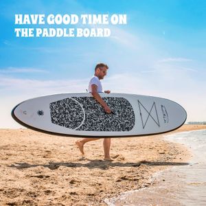 FEATH-R-LITE 10' Inflatable Stand Up Paddle Board – Ultra-Light SUP Kit with Paddle, Pump, Backpack, Leash