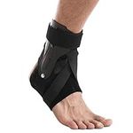 Ankle Brace Stabilizers for Sports, Ankle Wrap & Ankle Brace for Women & Men w/Ankle Support Strap for Sprain, Ankle Protector Sleeve, Heel Brace for Heel Pain Foot Brace (Single/Black/Large)