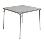 Flash Furniture Folding Card Table - Gray Foldable Card Table Square - Portable Table with Collapsible Legs