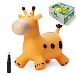 HotMax Bouncy Horse, Inflatable Bouncy Animals Hopper for Toddlers, Ride on Jumping Toys for kids, Girl or Boy Birthday Gift (giraffe)