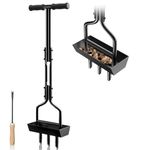 EEIEER Lawn Aerator, Hollow Tine Aerator Lawn Core Aerator with Storage Tray and Garden Tools, T-Handle Grass Aerator Heavy Duty Lawn Scarifier Manual Lawn Aerators for Compacted Soils Lawn Care