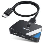 4K@60HZ HDMI Switch splitter, HDMI Switch 3 in 1 out with 1.2M HDMI Cable, HDMI Switcher Support 3D, 1080P, HDCP2.2, HDR, Dobly, 3 Ports HDMI Switch for PS5,HDTV, Xbox,Roku, Fire Stick,DVD, Projectors