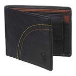 SAMTROH Men Black Solid Fold Wallet - SMWLT07