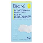 Bioré Ultra Deep Cleansing Pore Strips for Instant Pore Unclogging and Blackhead Removal (6 Count)