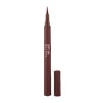 3INA MAKEUP - The Color Pen Eyeliner 575 - Brown Liquid Eyeliner - 10h Longwear Smudge-proof Formula for Sensitive Eyes - Precise Felt Tip Matte Liner - Vegan - Cruelty Free