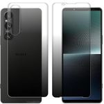 Enlinea Matte Screen Protector for Sony Xperia 1 V Screen Guard | Pet Matte Finish Flexible Film Self Healing for Sony Xperia 1 V Screen Protector | Front + Back (Matte)