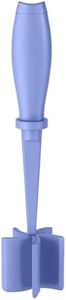 Meat Chopper, 5 Curve Blades Ground Beef Masher, Heat Resistant Meat Masher Tool for Hamburger Meat, Ground Beef, Turkey and More, Nylon Hamburger Chopper Utensil Non-scratch Utensils-Purple