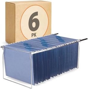 Officemate Hanging File Frames, Letter Size, Steel, 6 Pack (98620)