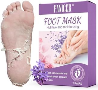 2 Pares Exfoliante Pies, Mascarilla Pies, Máscara Pies Peeling, Callos Pies Eliminar y Piel Muerta, Calcetines Hidratantes para Pies, Foot Peel Mask para Mujeres y Hombres (Lavanda+Rosas)