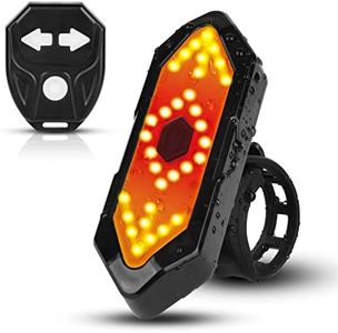 flintronic Feu Arrière pour Vélo, Clignotant Velo Feu Arrière avec Télécommande sans Fil, Rechargeable USB, Antichoc Impermeable - 5 Modes d'éclairage, Eclairage Arrière Vélo avec Effets Sonores