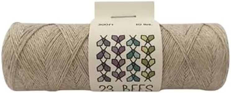 100% Organic Hemp String Twine Cord | Jewelry Making Beading Macrame Crafts | 23 Bees (10 lb.)