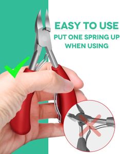 Softale Toenail Clippers for Thick Nails – Heavy Duty Stainless Steel, Soft Grip, Nail File