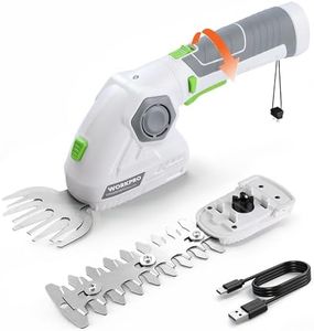 WORKPRO Cordless Grass Shear & Shrubbery Trimmer - 2 in 1 Handheld Hedge Trimmer 7.2V Electric Grass Trimmer Hedge Shears/Grass Cutter 2.0Ah Rechargeable Lithium-Ion Battery and USB Cable Included
