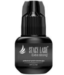 Stacy Lash Extra Strong Eyelash Extension Glue Stacy Lash 5 Ml / Maximum Bonding Power / Professional Black Adhesive / Drying Time - 1-2 Seconds / Retention - 7 Weeks