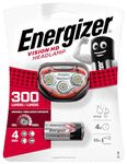 Energizer Vision HD Head Torch, Bright Headlamp, Water Resistant, Lightweight for Indoor and Outdoor Activities, Batteries Included