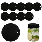 10pcs Drink Cover Scrunchies for Nightcap, Reusable Cup Drink Covers for Alcohol Protection with Straw Hole Anti Drug Spike Drink Protection Bottle Cap for Girls Women Bar Club Party