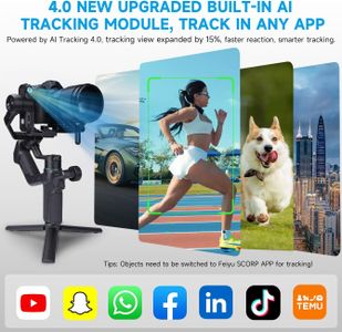 Feiyutech SCORP Mini 3 Gimbal Stabilizer – 3-Axis, 2kg Payload, AI Tracking, Phone Clamp