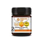 Manuka Lab Certified MGO 40+ (250g) Manuka Honey - Pure and Nourishing Natural Energy Booster Honey, Authentic and Premium Quality Honey from New Zealand, Alternative to Sugar, Manuka Honey 250g