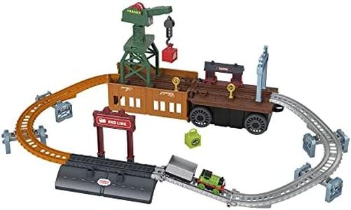 Thomas & Friends- Playset Thomas Trasformabile 2-in-1, Trenino a Spinta e Pista con Gru Funzionante, Giocattolo per Bambini 3+Anni, GXH08