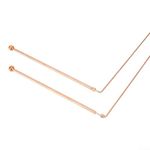 2PCS Copper Probe Rods,Dowsing Rods Copper Probe Divining Water Gold Minerals Supernatural Search For Reliable Results