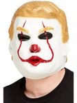 Smiffys Clown President Overhead Mask, Latex, Halloween Fancy Dress Accessory, Halloween Fancy Dress Accessories Dress Up Masks