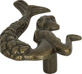 Atlas Homewares 190L-BB 2-1/2-Inch Mermaid Knob-Left, Burnished Bronze