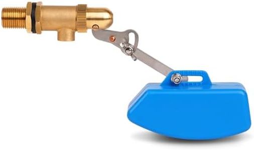 ZHEQOGZH Brass Float Valve 1/2 Inch Water Float Valve with Adjustable Arm, Livestock Water Tank Float Valve Switch Brass Float Ball Valve Shut Off Pool Auto Fill Valve for Automatic Waterer