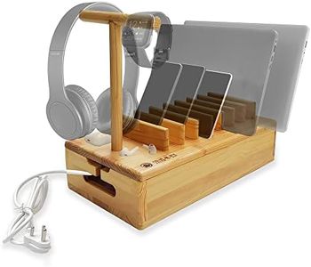 SOLVD-IN-BOX Charging Station for Multiple Devices, Fast USB Smart Charging Stand, Quick Charging Station Multi-port Universal Socket Compatible with Samsung Apple iPhone ipad iwatch Tablets & Laptops