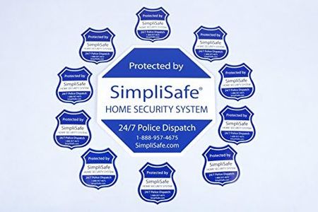 SimpliSafe Home Security System Sign Combo Set Yard Sign x1 Window Decals x10