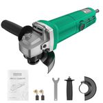 CONENTOOL 5 Inch Angle Grinder, 125MM Electric Grinding Cut Sander Corded, 13000r/min 1100W High Power Motor, Fast Heat Dissipation, Multi-Application Angle Grinders