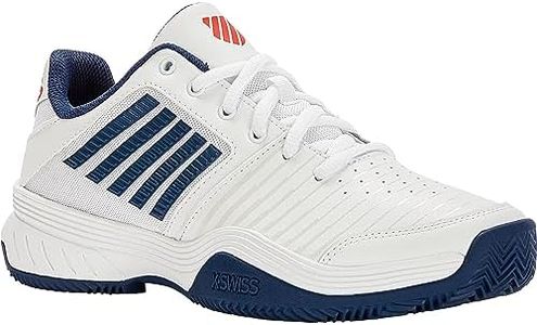 K-Swiss Men's Court Express Hb Tennis Shoe, White Blue Opal Lollipop, 9 AU