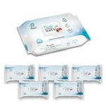 Cuddables 99% Water Baby Wipes | Natural Plant made cloth wipes - Super thick | 72pcs + 5pcs Travel Packs (Pack of 1)