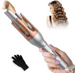 UKLISS Automatic Hair Curler 32mm Pro Rotating Hair Curler, Anti-Tangle Automatic Curling Iron with Smart Timer & 3 Temperature Settings LCD Display [160-200°C], Long-Lasting Hairstyle