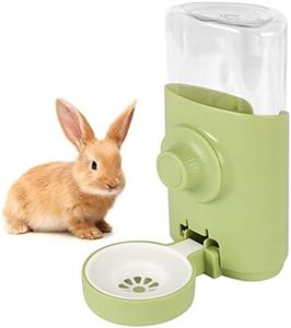 Taekooki Borraccia Acqua per Piccoli Animali, Dispenser Acqua Coniglio, 600ml, Dispenser di Acqua Sospesa Gabbia per Animali Domestici, per Conigli, Porcellini D'india, Criceto(Verde)