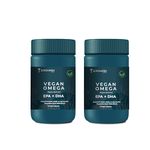 ZEROHARM Vegan Omega (EPA+DHA) | Supplement for men, women, and kids | Better health for the eyes, skin, muscles, bones, and joints | Sourced from algae | 120 Caps