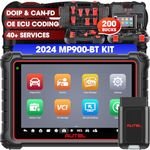 Autel Scanner MaxiPRO MP900-BT KIT, 2024 Newer Model of MP808BT Kit MP808BT PRO MP808S, Bidirectional Diagnostic Scan Tool, ECU Coding Same as MS906BT/MS906, 40+ Service