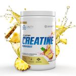 Unity Supplements Flavoured Creatine Monohydrate Powder - Promotes Muscle Growth, Recovery, Strength & Performance - 5g Pure Creatine - 60 Servings (400g) - Easy Mix Formula (Pineapple Punch)