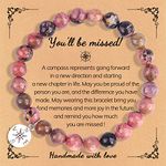 Retirement Bracelet Gifts for Women You'll be Missed Bracelets Gifts for Coworkers Going Away Gift Farewell Goodbye Gifts for Friends Boss Moving Away Gifts with Message Card