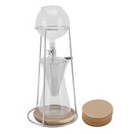 TOPINCN 600ml Drip Tower Coffee Maker, Iced Coffee Maker Cold Brew Dripper Pot Cold Drip Coffee Tower Ice Coffee Machine Cold Brew Coffee for Cafe Home Kitchen