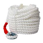 B4B BANG 4 BUCK 3/4" x100' Anchor Rope, Polypropylene Docking Dockline Boat/Sailboat/Mooring/Pull Lines with Thimble, 12592LB Breaking Strain