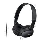 Sony MDR-ZX110 Overhead Headphones - Black with microphone