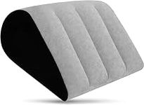 Prosixtoy Portable Wedge Pillow Inflatable Cushion - Body Positioners Lightweight Wedge Pillow for Sleeping, Leg Elevation, Use in Bed, Travel, Camping, Fast Inflating Deflation (Grey) (2grey)