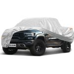 SEAZEN 6 Layers Pickup Car Cover Waterproof All Weather, Heavy Duty Car Cover Custom Fit for Dodge Ram, Full Exterior Cover Outdoor Car Cover for Automobiles Hail UV Snow Wind Protection (Dodge Ram)