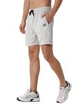 ENDEAVOUR WEAR Men's Light Grey Regular Fit Shorts